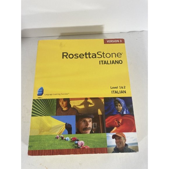 Rosetta Stone Italiano Level 1&2 With Italian To English Dictionary - Picture 4 of 4